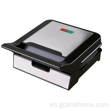 ANBO Cubierta de acero inoxidable Parrilla eléctrica Sandwich Press Contacto Grill Panini Maker